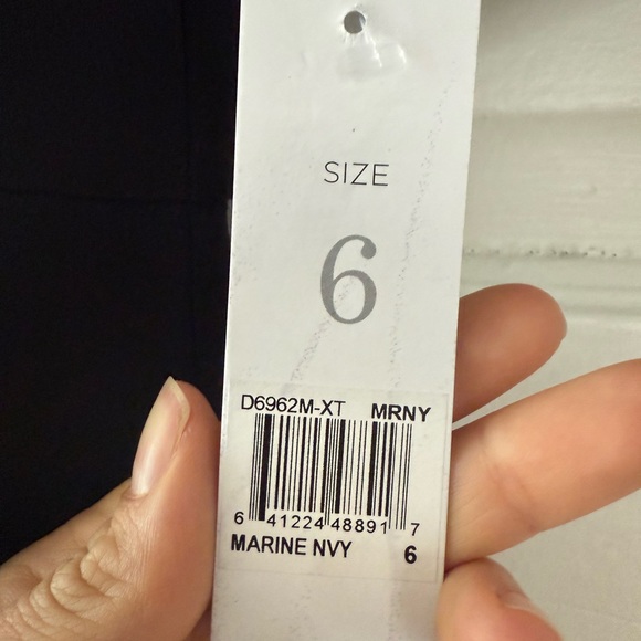 Donna Morgan Navy Midi Dress - Picture 3 of 4